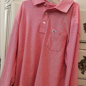 Vineyard Vines Red Striped Men's Shirt
